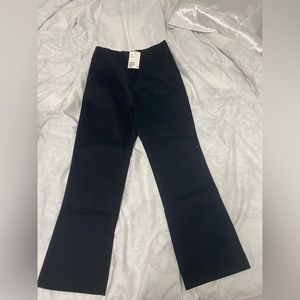 Black h&m work pants, never worn, size 4, slim fit, straight leg,